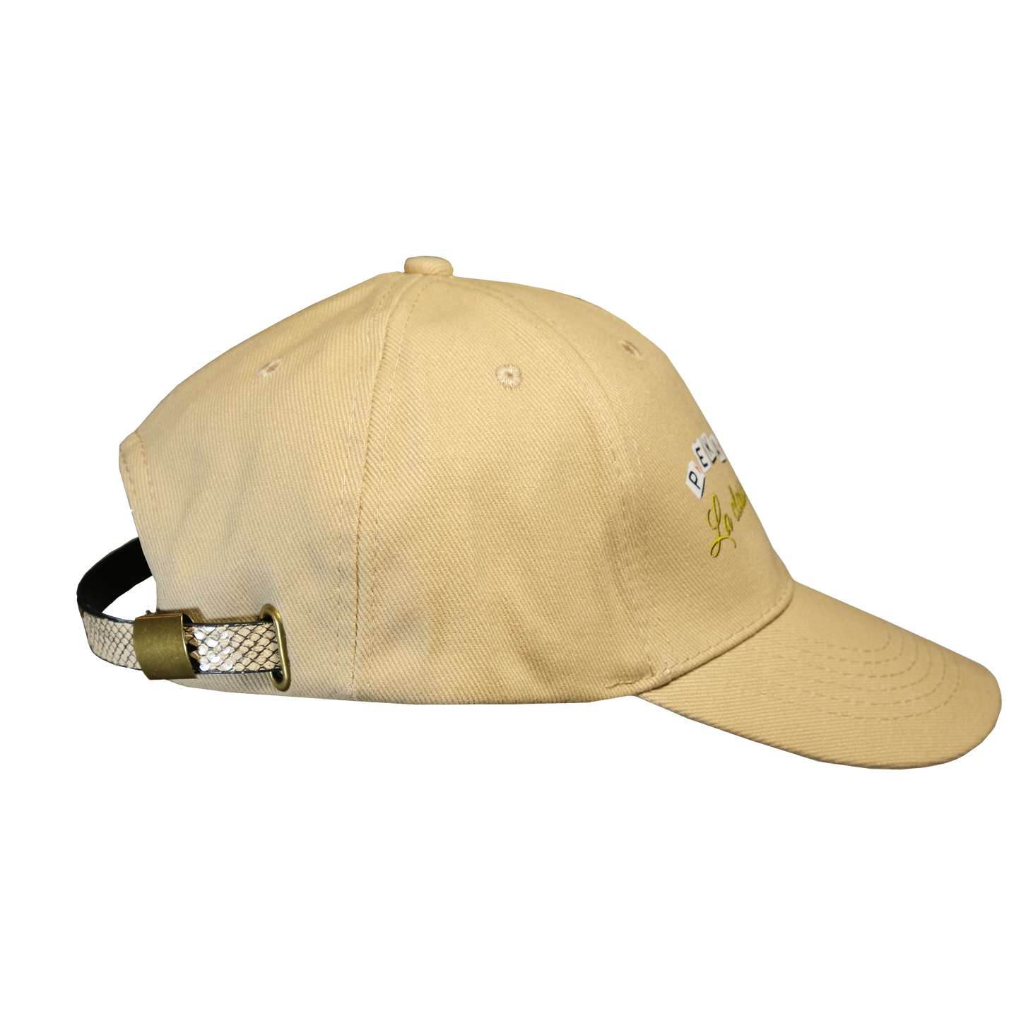 Czapka z daszkiem "La classe non è acqua" - beżowa