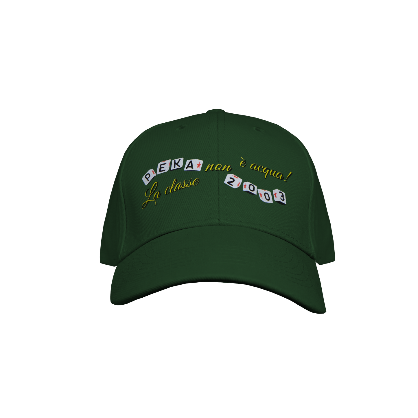Czapka z daszkiem "La classe non è acqua" - butelkowa
